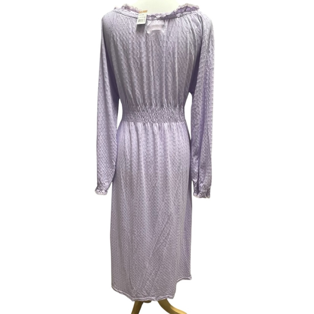 NWT Whispers Long Nightgown Women’s Large Prairie Feminine Maxi Gown Cottagecore - Picture 4 of 16
